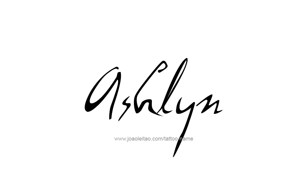 Tattoo Design  Name Ashlyn  