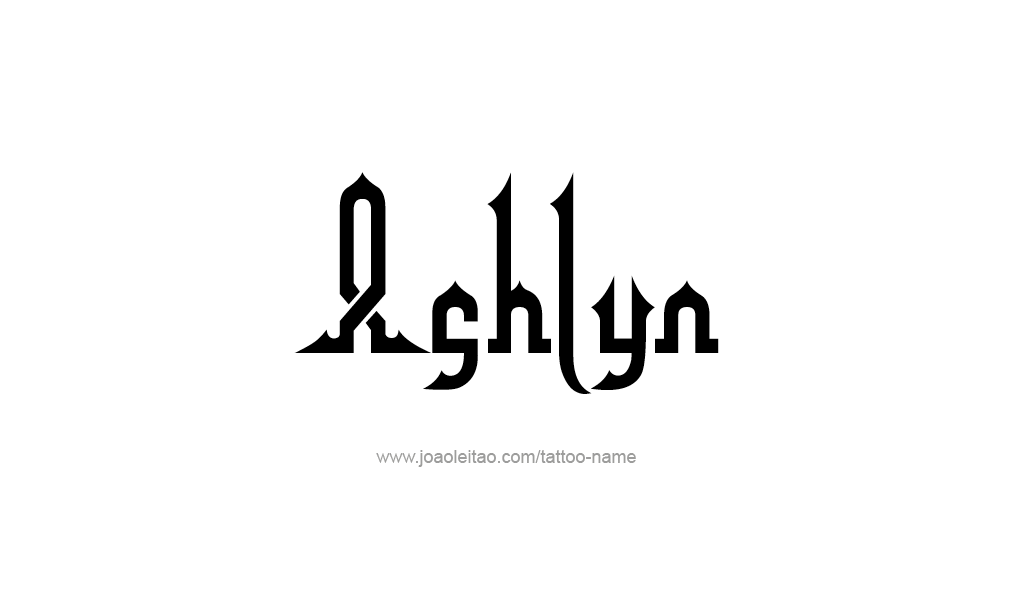 Tattoo Design  Name Ashlyn  