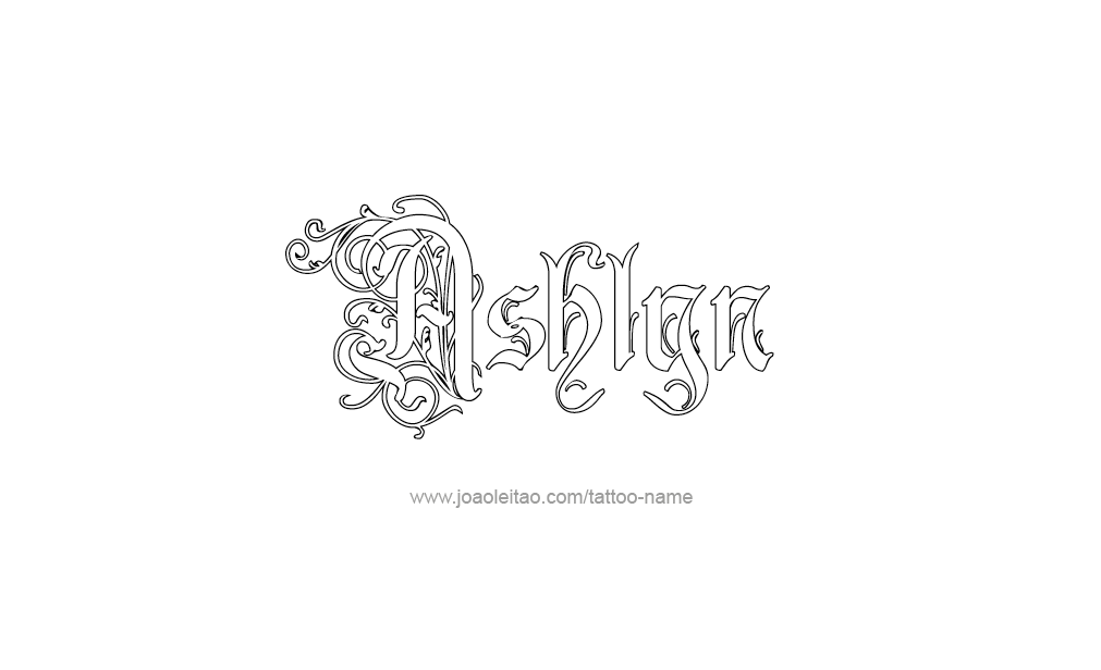 Tattoo Design  Name Ashlyn  