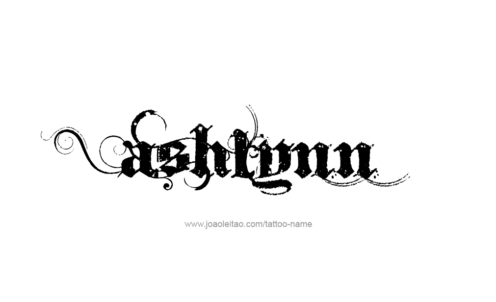 Tattoo Design  Name Ashlynn  