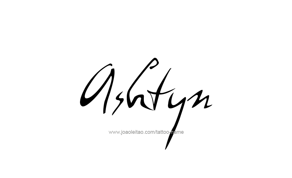 Tattoo Design  Name Ashtyn  