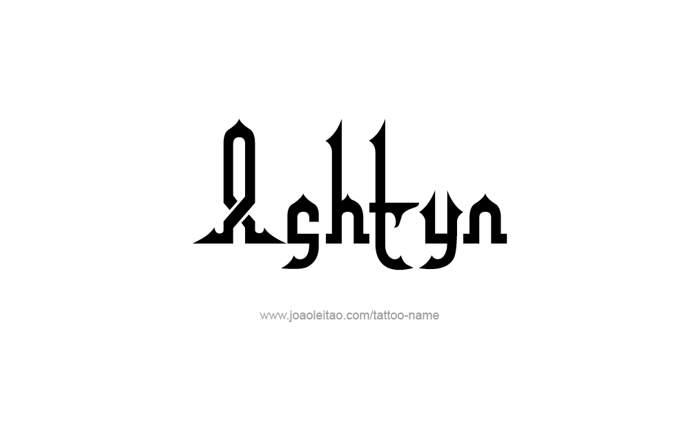 Tattoo Design  Name Ashtyn  