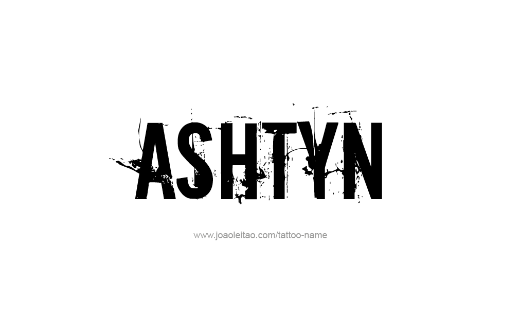 Tattoo Design  Name Ashtyn  