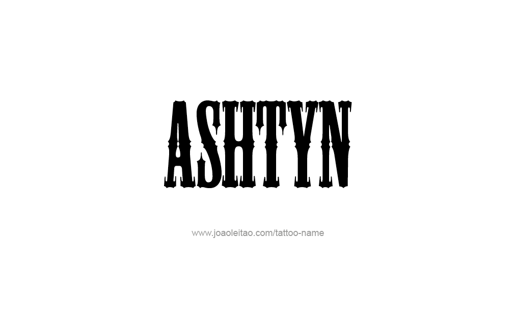 Tattoo Design  Name Ashtyn  