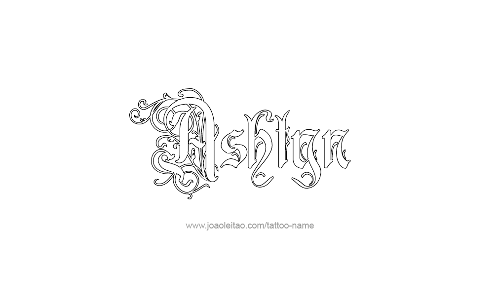 Tattoo Design  Name Ashtyn  