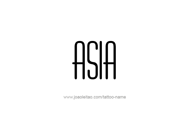 Tattoo Design  Name Asia  