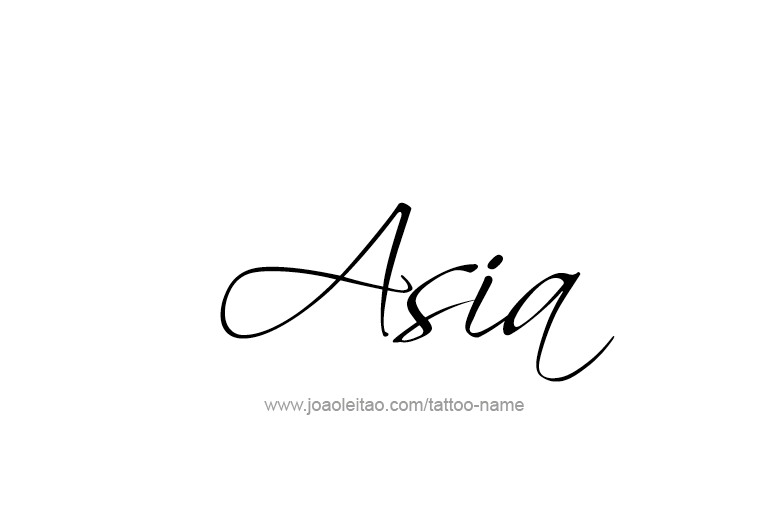 Tattoo Design  Name Asia  