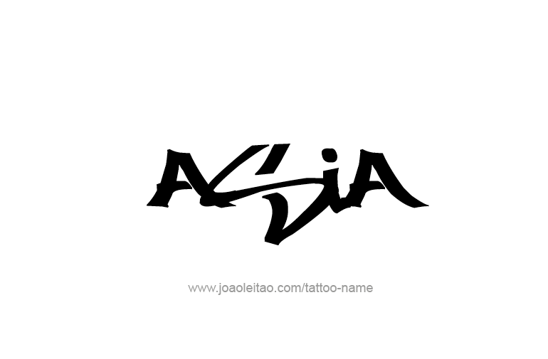 Tattoo Design  Name Asia  