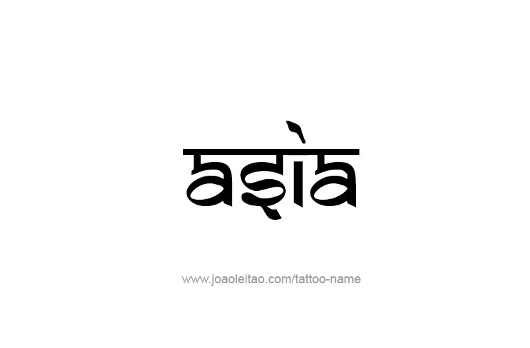 Tattoo Design  Name Asia  