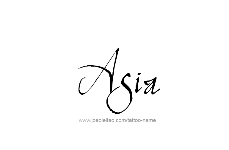 Tattoo Design  Name Asia  