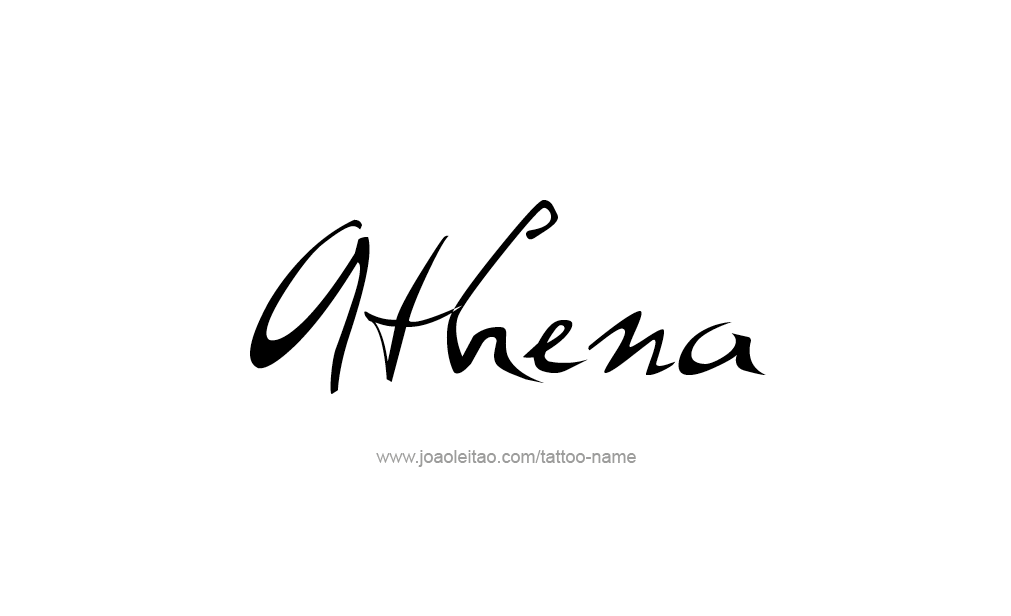 Tattoo Design  Name Athena  