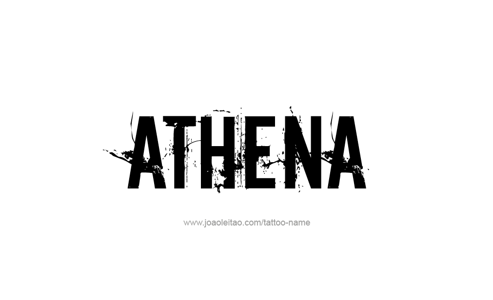 Tattoo Design  Name Athena  