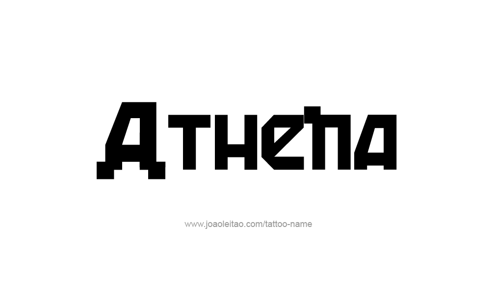 Tattoo Design  Name Athena  