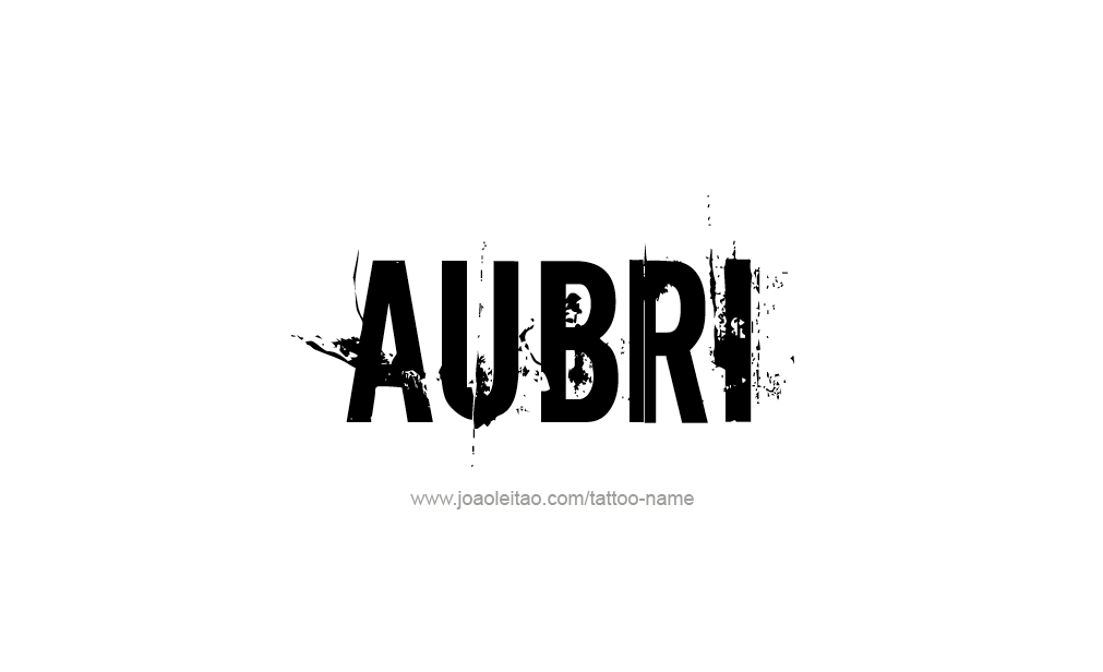 Tattoo Design  Name Aubri  