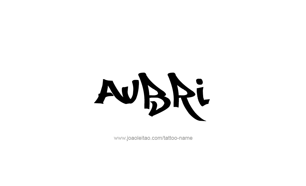 Tattoo Design  Name Aubri  