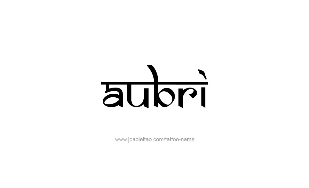 Tattoo Design  Name Aubri  