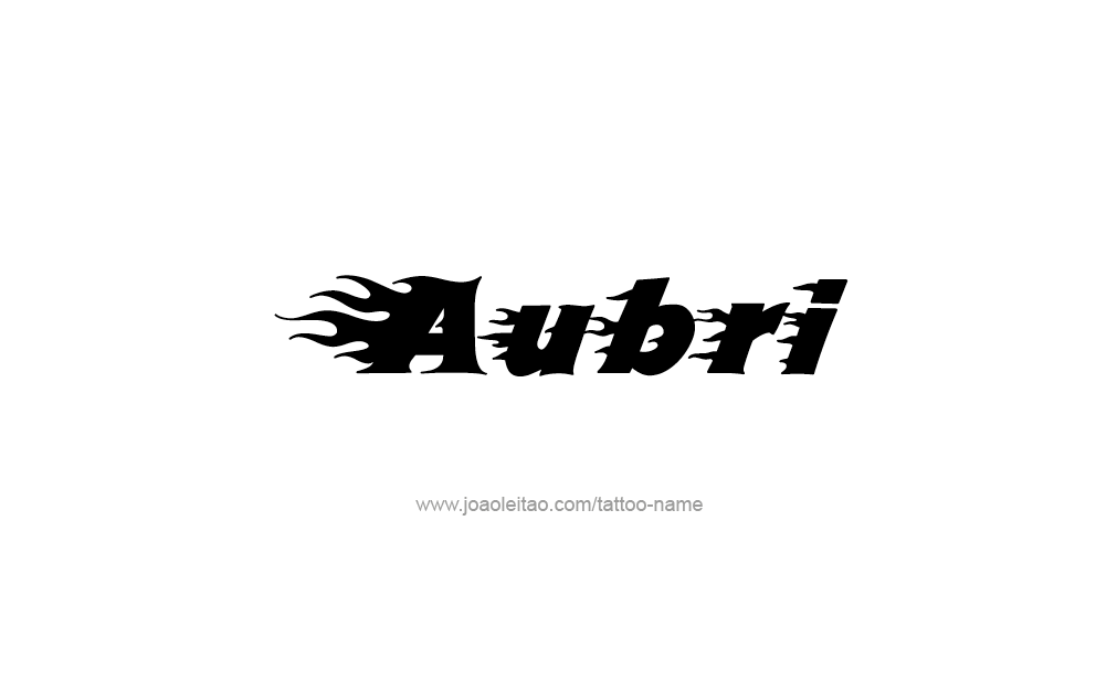 Tattoo Design  Name Aubri  