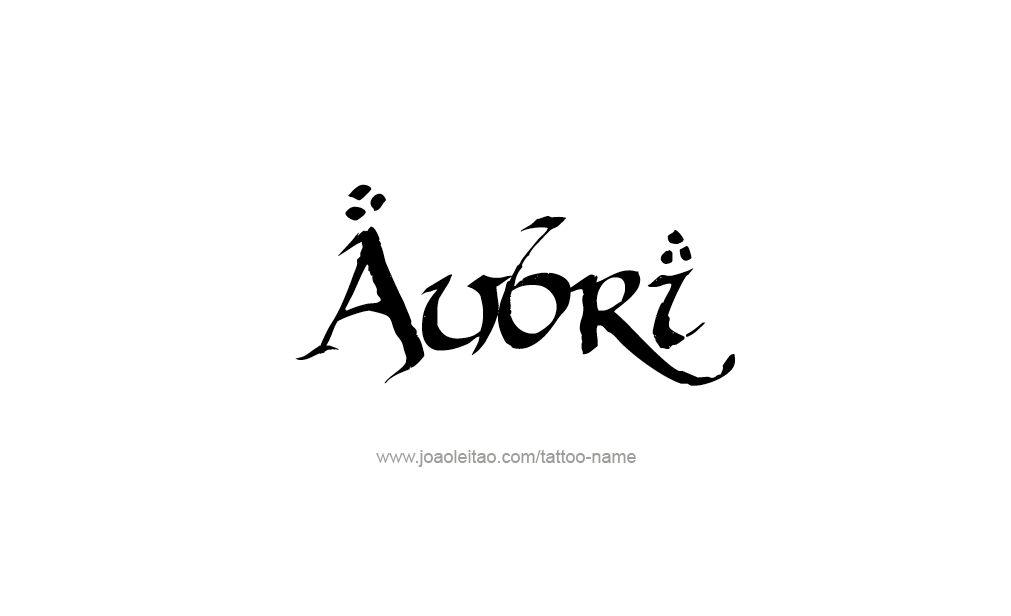 Tattoo Design  Name Aubri  