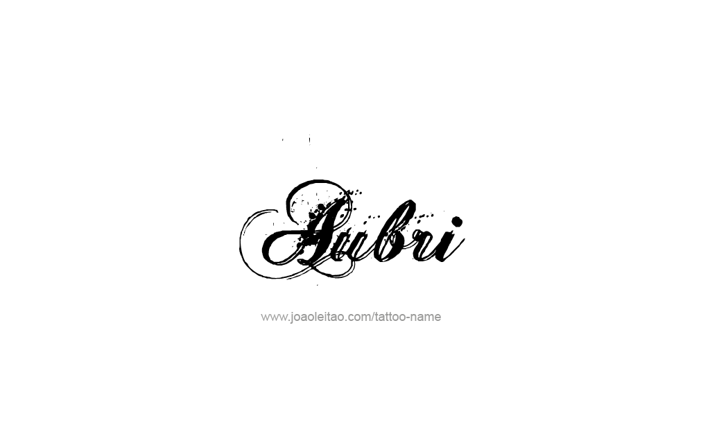 Tattoo Design  Name Aubri  