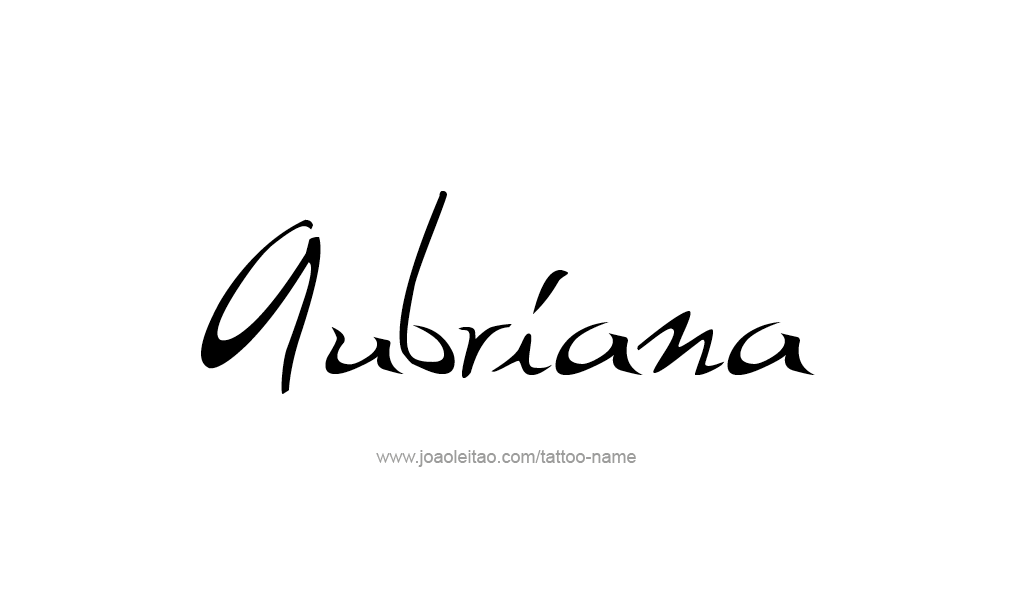 Tattoo Design  Name Aubriana  