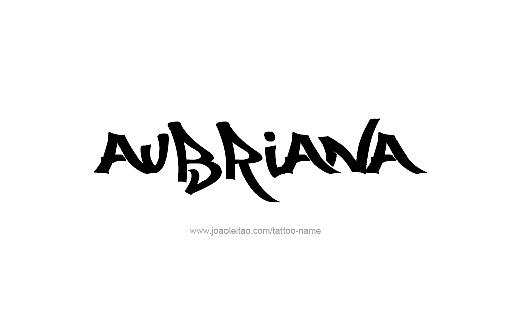 Tattoo Design  Name Aubriana  