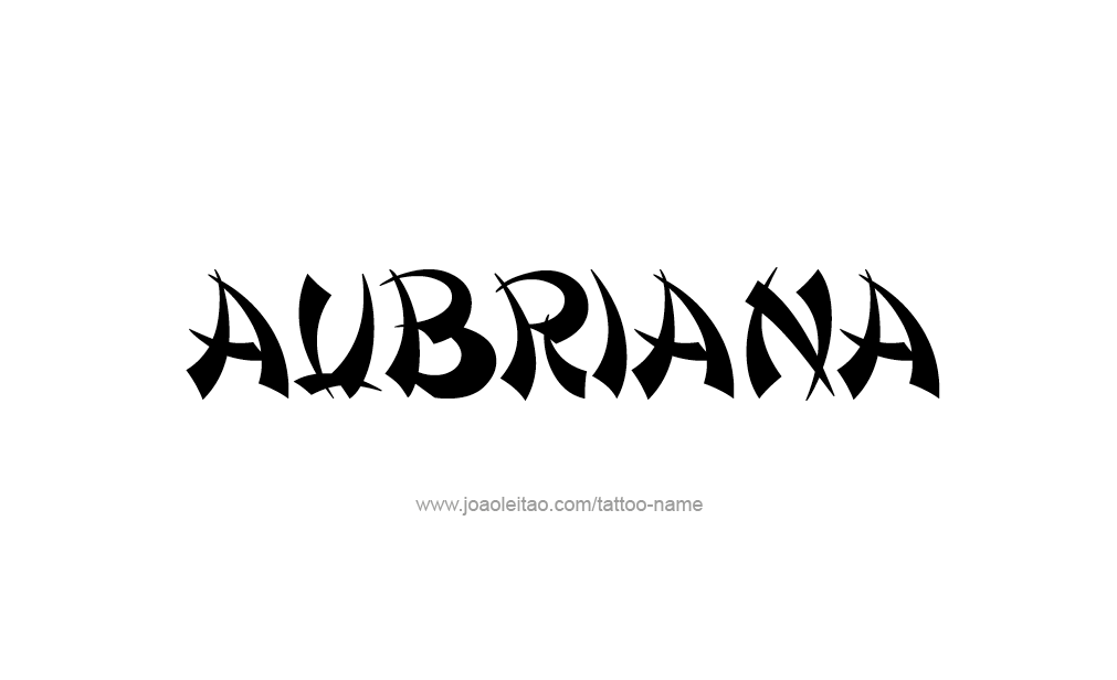 Tattoo Design  Name Aubriana