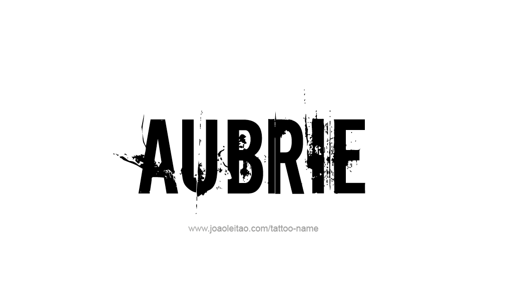 Tattoo Design  Name Aubrie  