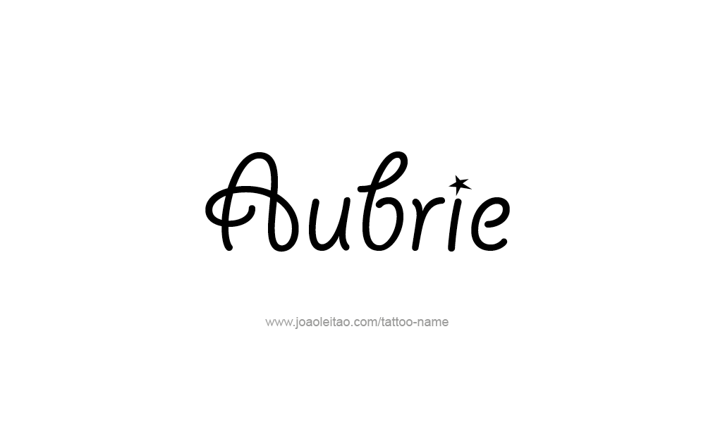 Tattoo Design  Name Aubrie  