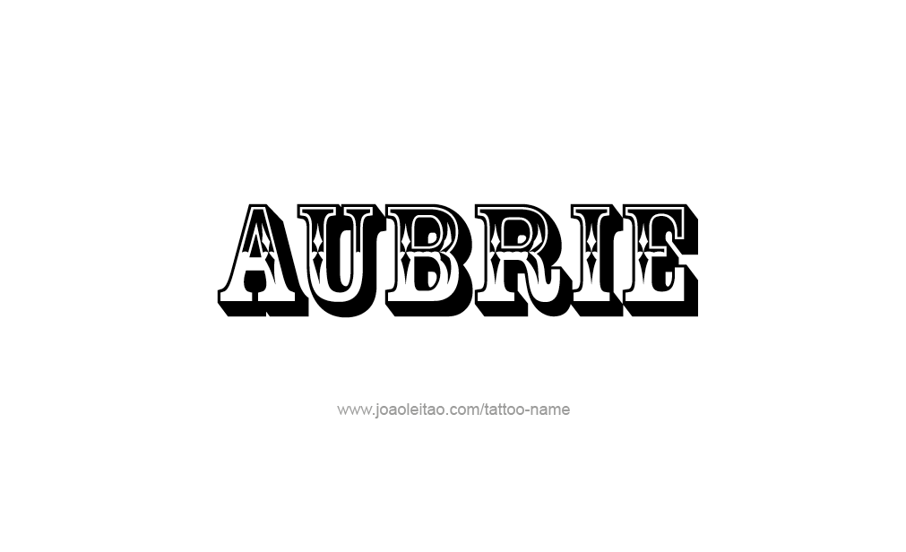 Tattoo Design  Name Aubrie  