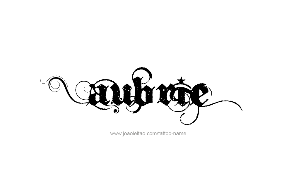 Tattoo Design  Name Aubrie  