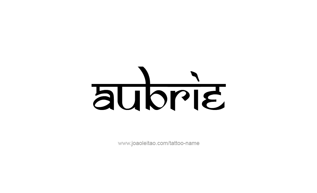 Tattoo Design  Name Aubrie  