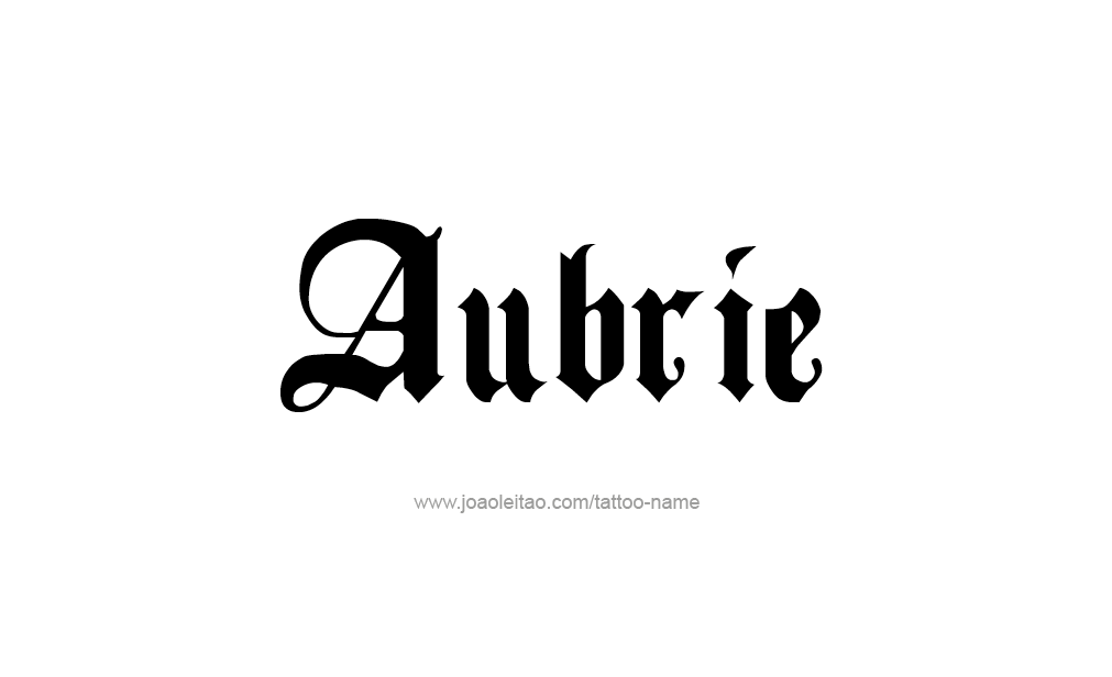 Tattoo Design  Name Aubrie  