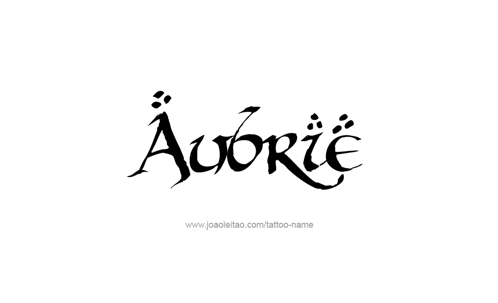 Tattoo Design  Name Aubrie  