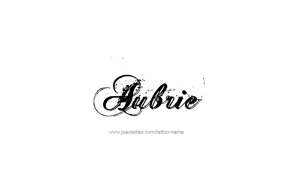 Tattoo Design  Name Aubrie  