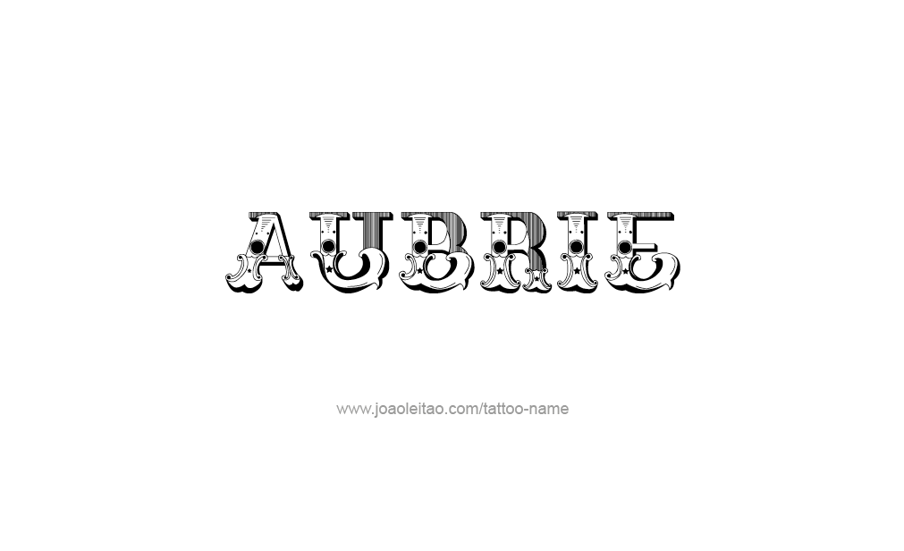 Tattoo Design  Name Aubrie  