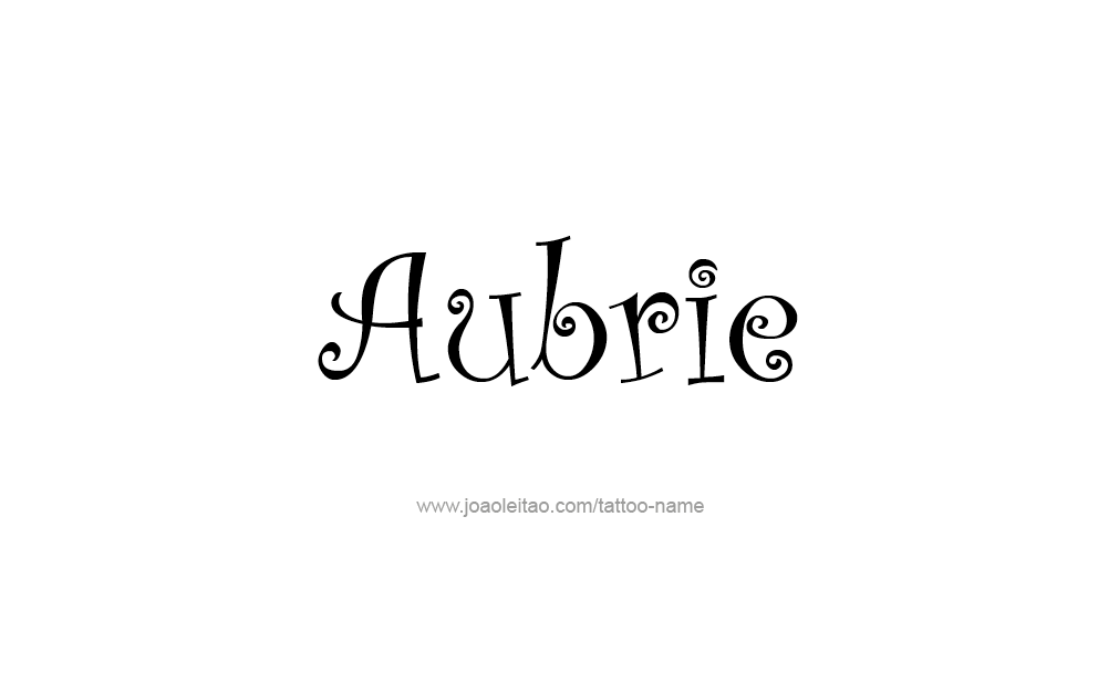 Tattoo Design  Name Aubrie  