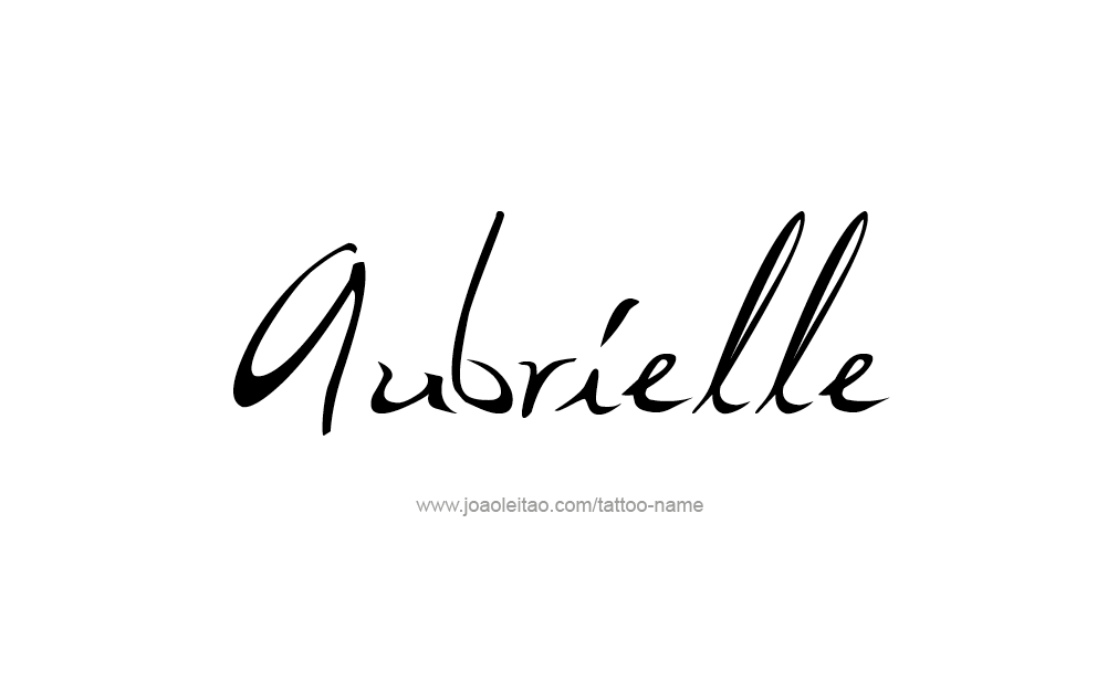 Tattoo Design  Name Aubrielle  