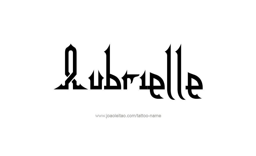 Tattoo Design  Name Aubrielle  