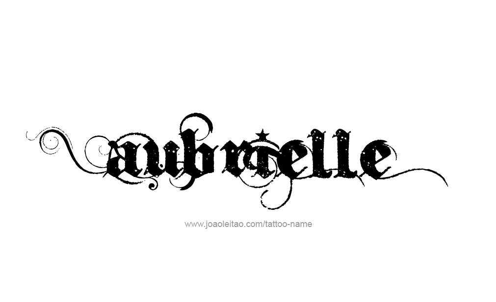 Tattoo Design  Name Aubrielle  