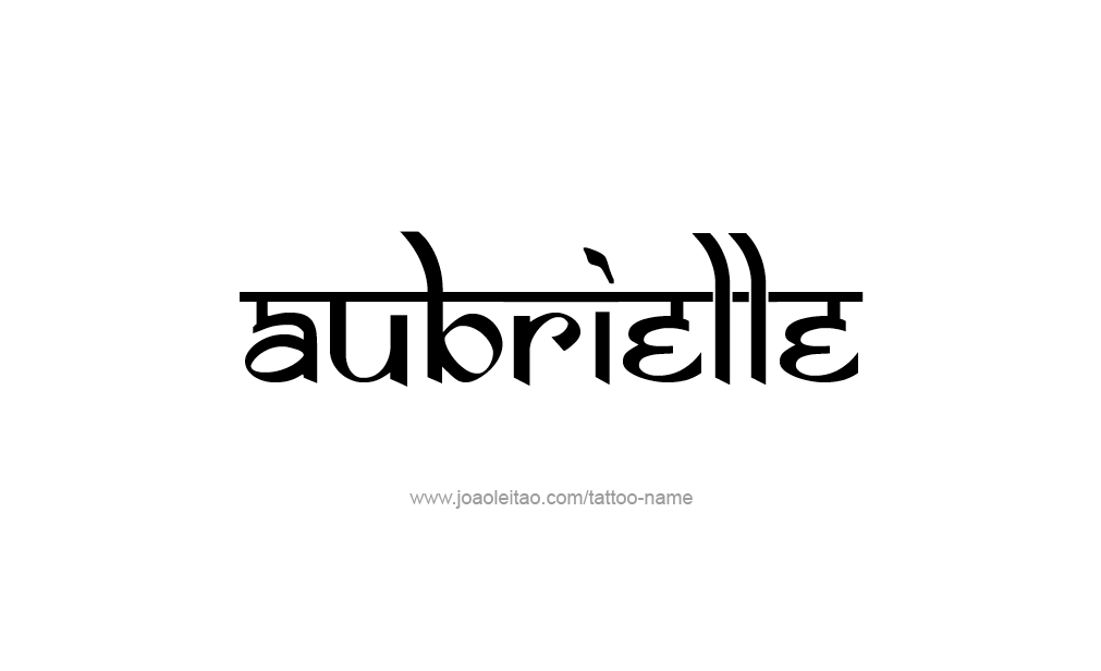 Tattoo Design  Name Aubrielle  