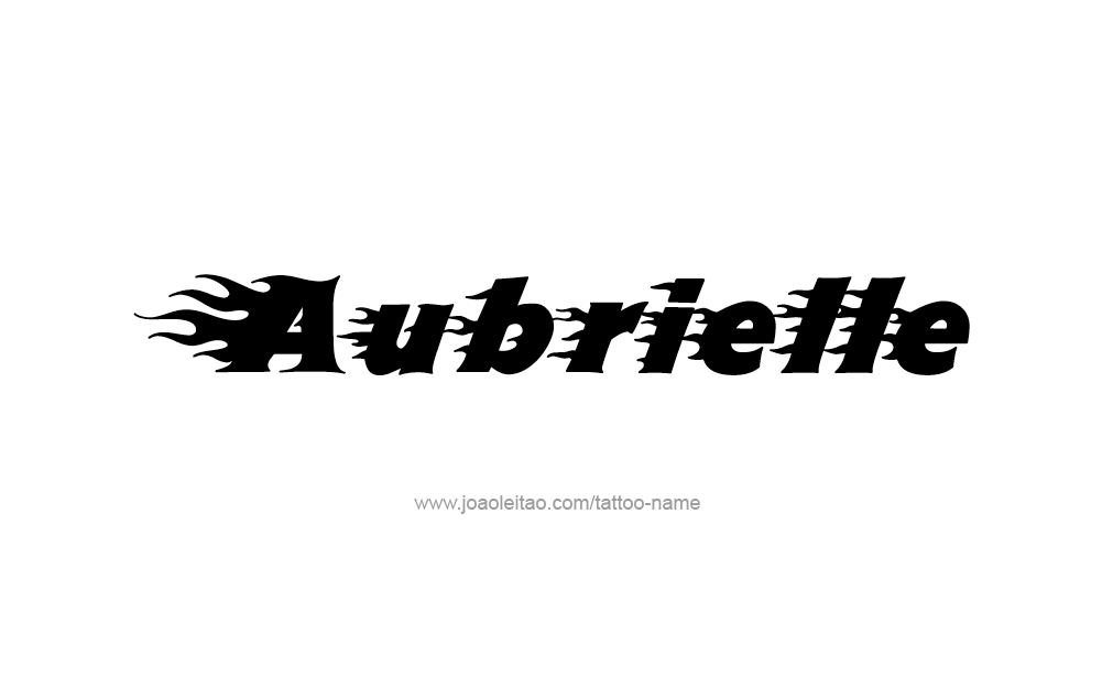 Tattoo Design  Name Aubrielle  