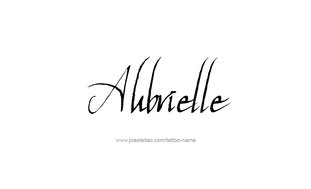 Tattoo Design  Name Aubrielle  