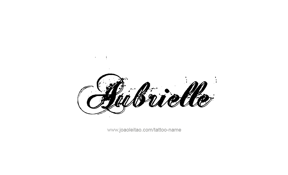 Tattoo Design  Name Aubrielle  