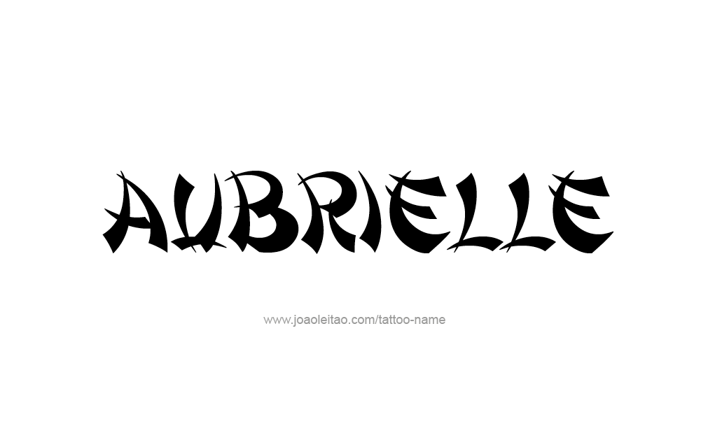 Tattoo Design  Name Aubrielle