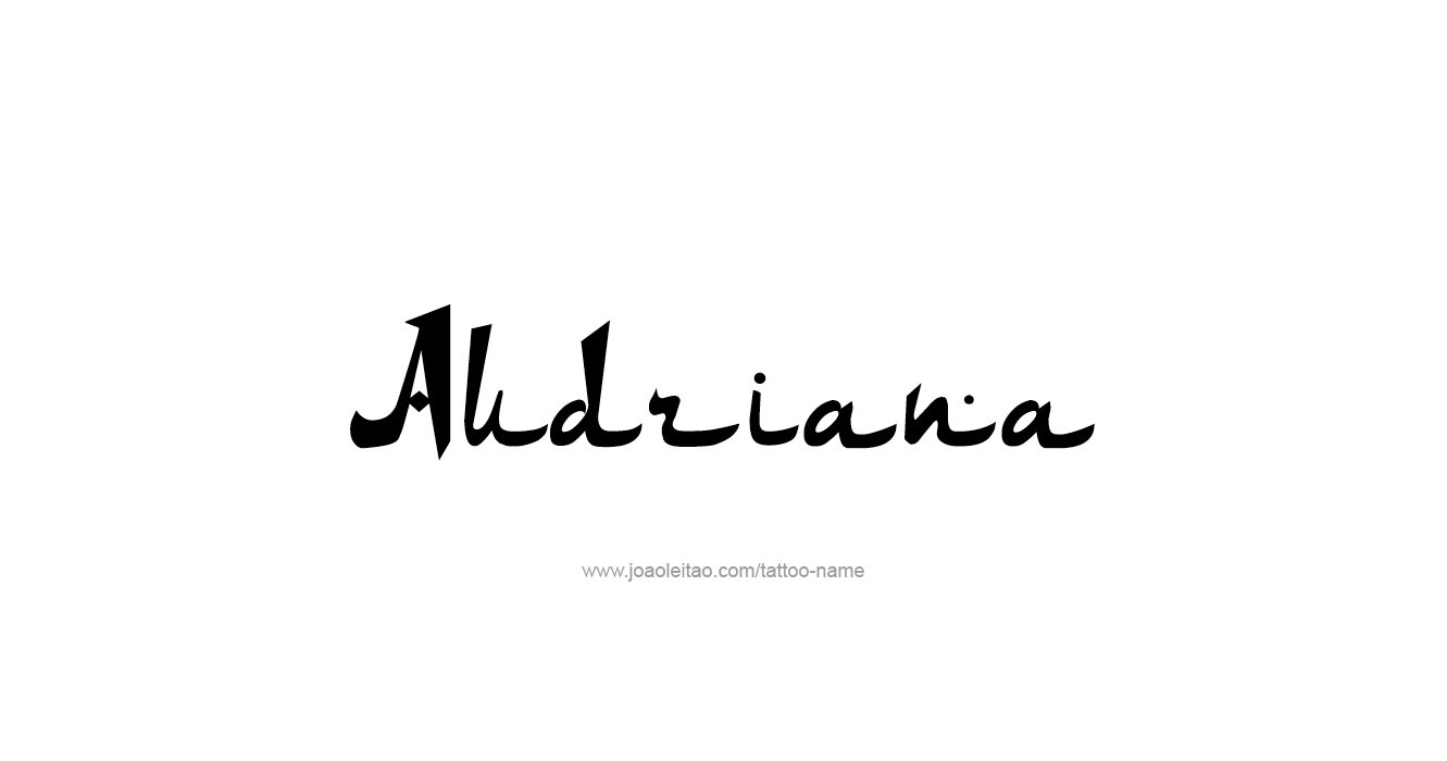 Tattoo Design  Name Audriana  