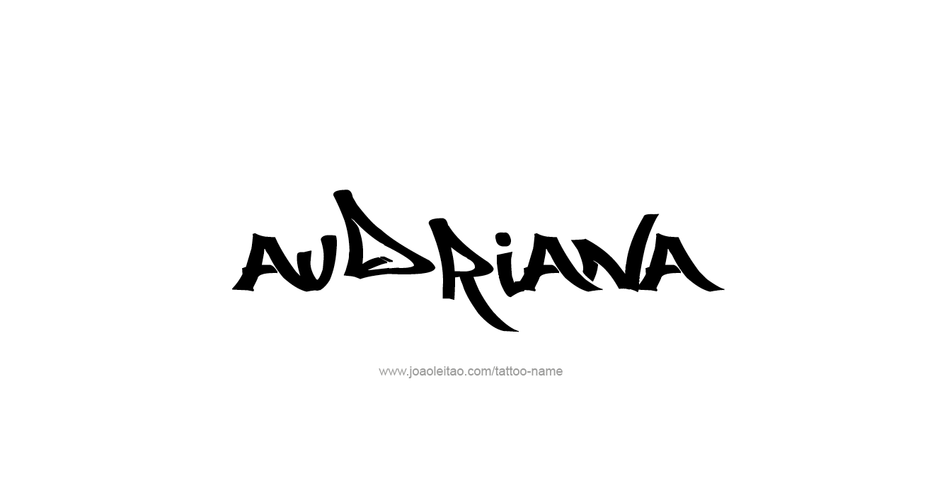 Tattoo Design  Name Audriana  