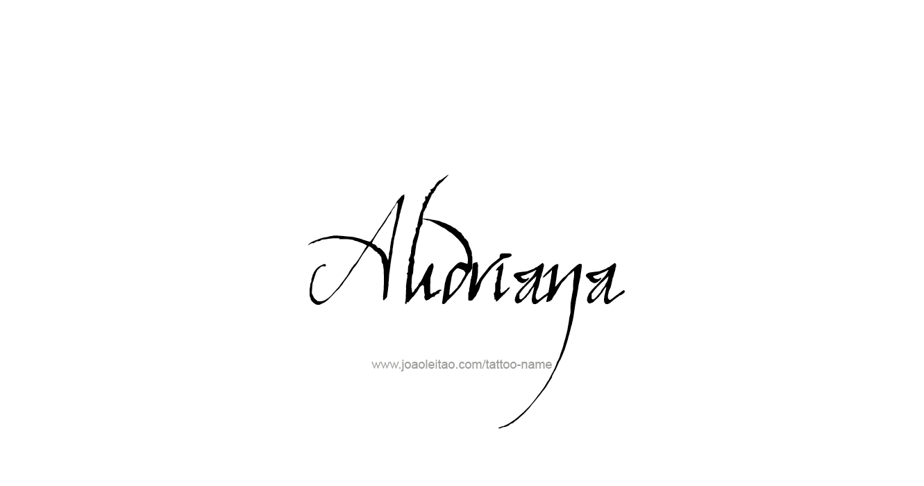 Tattoo Design  Name Audriana  