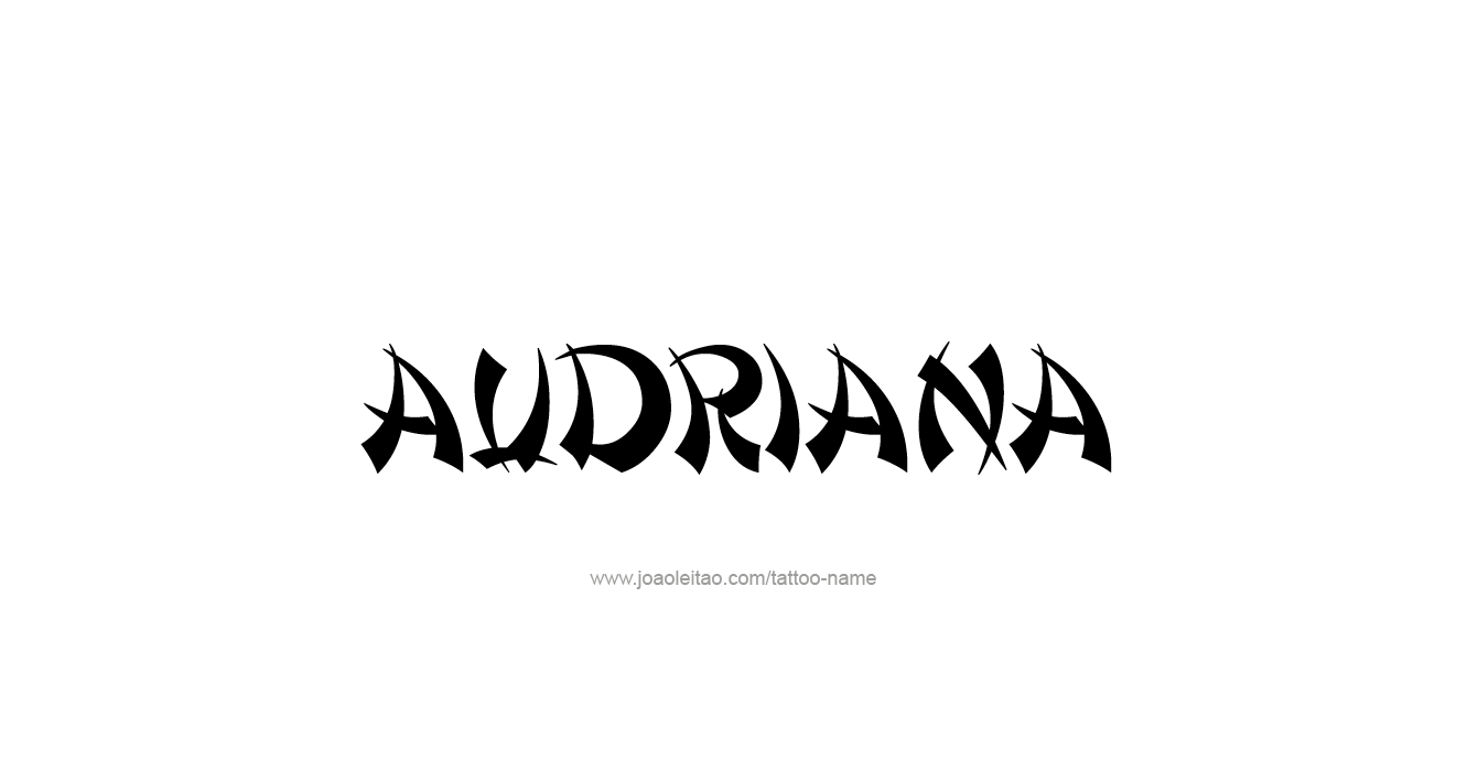 Tattoo Design  Name Audriana