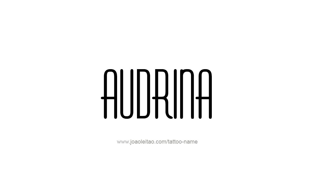 Tattoo Design  Name Audrina  