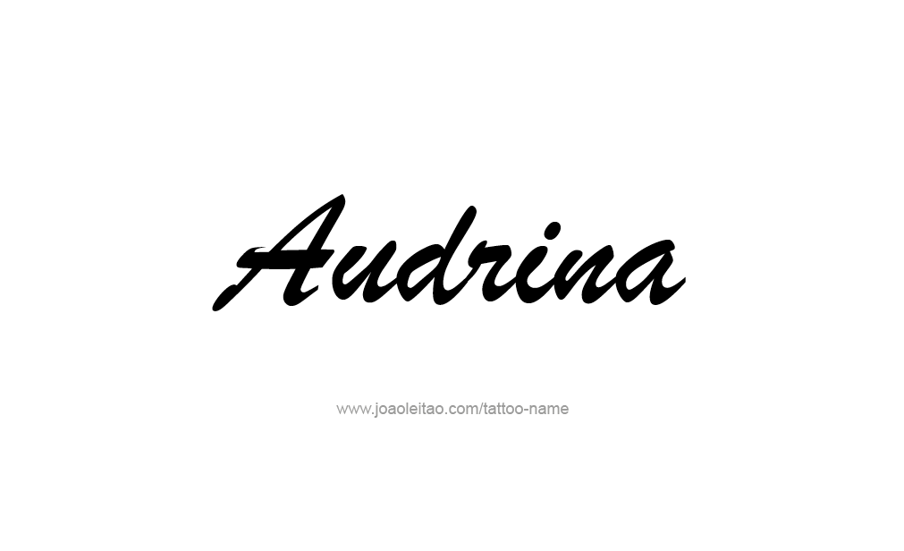 Tattoo Design  Name Audrina  